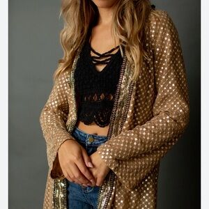 Joyfolie women’s duster Kimono. NWT